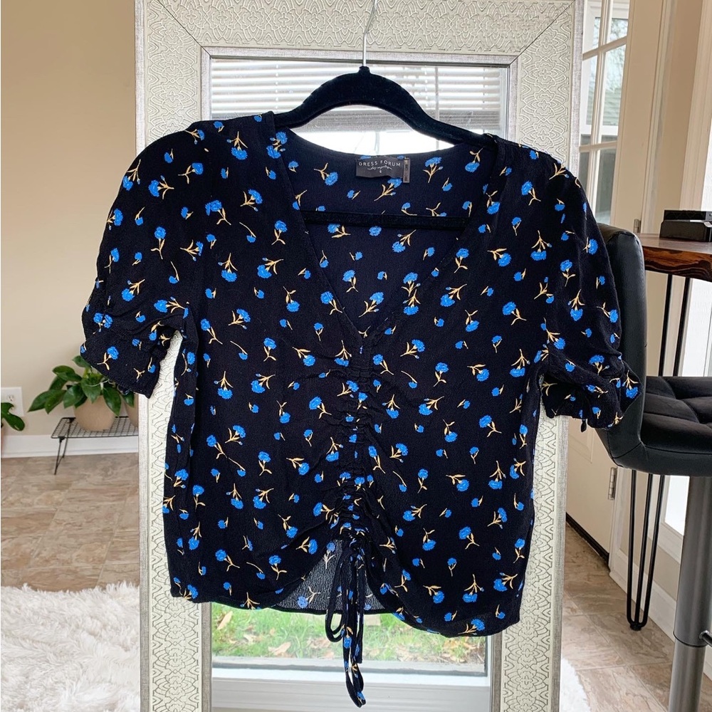 Boutique floral woven top